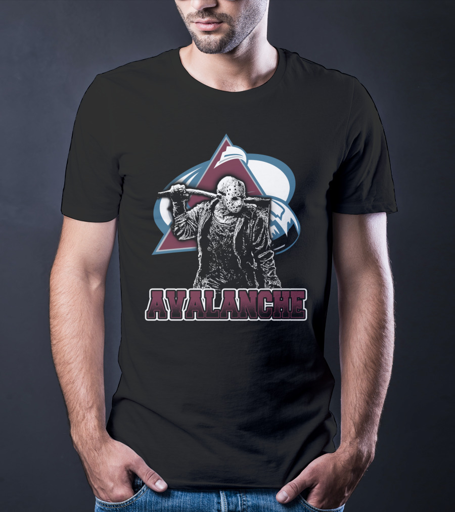 Jason Voorhees Colorado Avalanche Crossover Fan T-Shirt