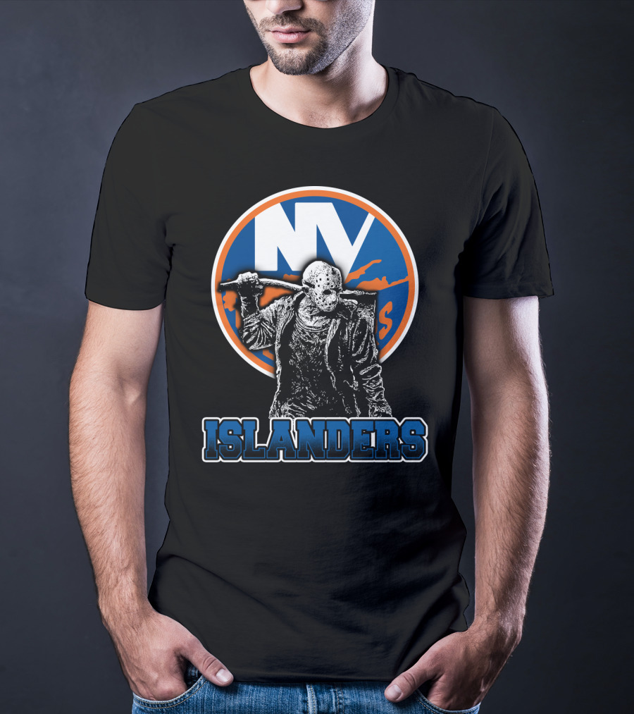 Ny Islanders Fans Unite With Jason Voorhees Hockey Mask T-Shirt