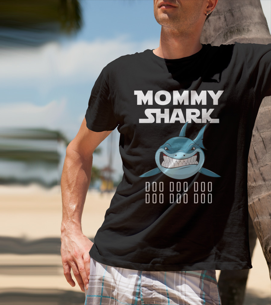 Mommy Shark Doo Doo Doo Cartoon T-Shirt