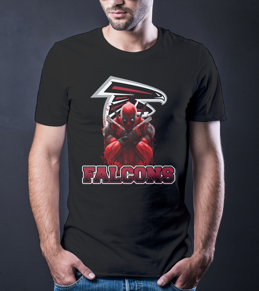 Falcons Deadpool Mashup Fan Crossover T-Shirt