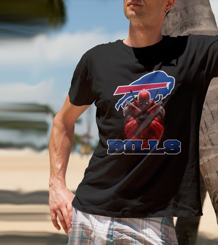 Buffalo Bills Deadpool Fans Mashup T-Shirt