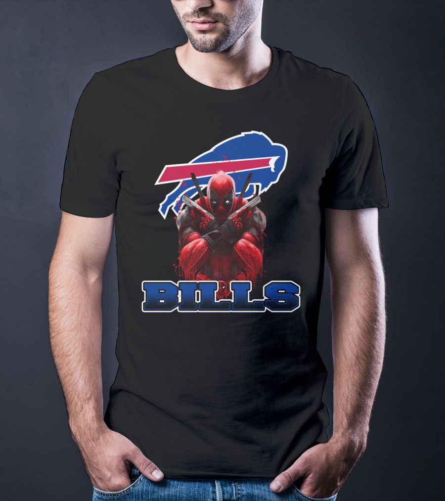 Buffalo Bills Deadpool Fans Mashup T-Shirt