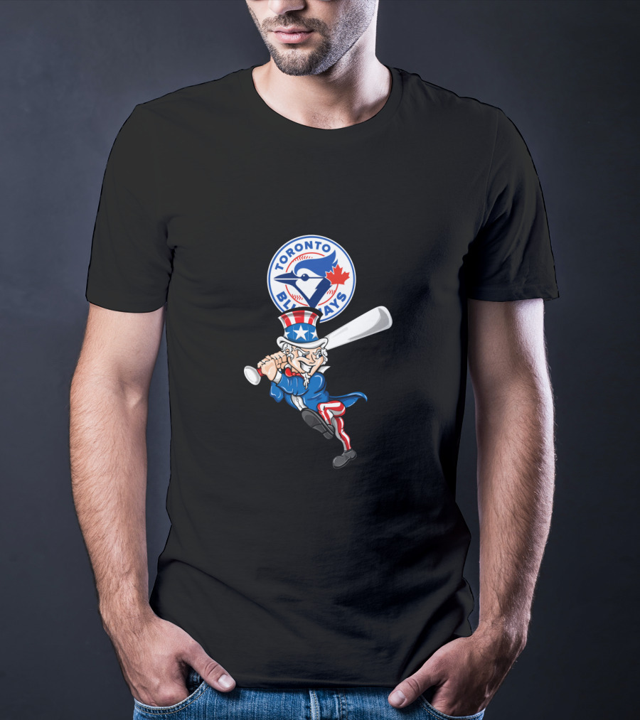 Toronto Blue Jays Uncle Sam Baseball 4Th July Patriotic Swing T-Shirt