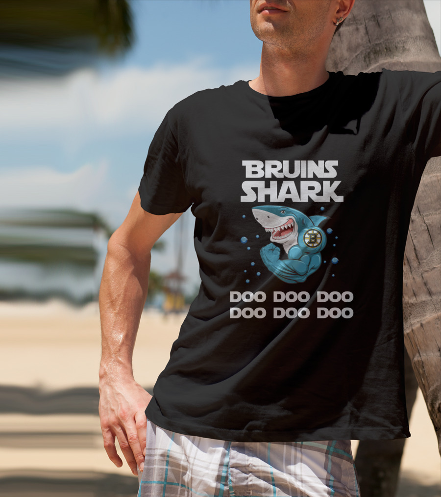 Bruins Shark Doo Doo Doo With Boston Bruins T-Shirt