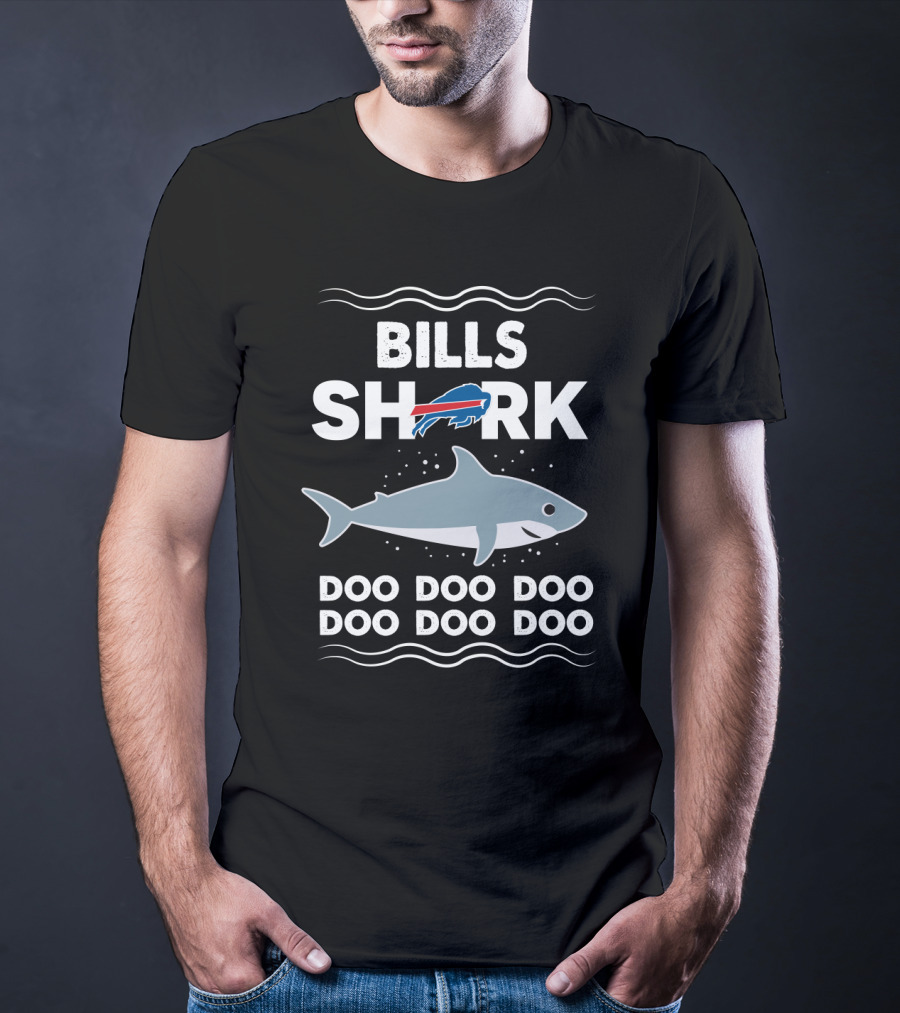 Buffalo Bills Shark Doo Doo Doo Doo NFL Football Team Fan T-Shirt
