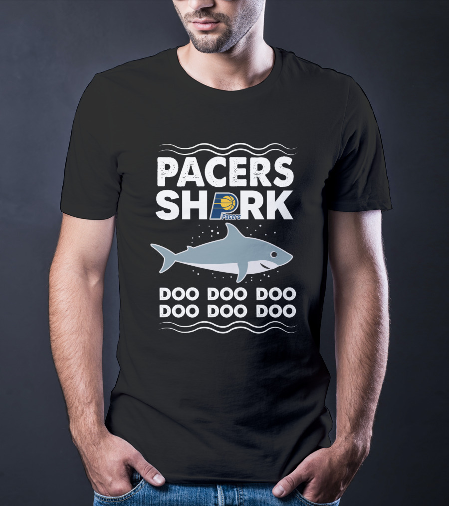 Pacers Shark Doo Doo Doo Indiana Basketball Logo Fun T-Shirt