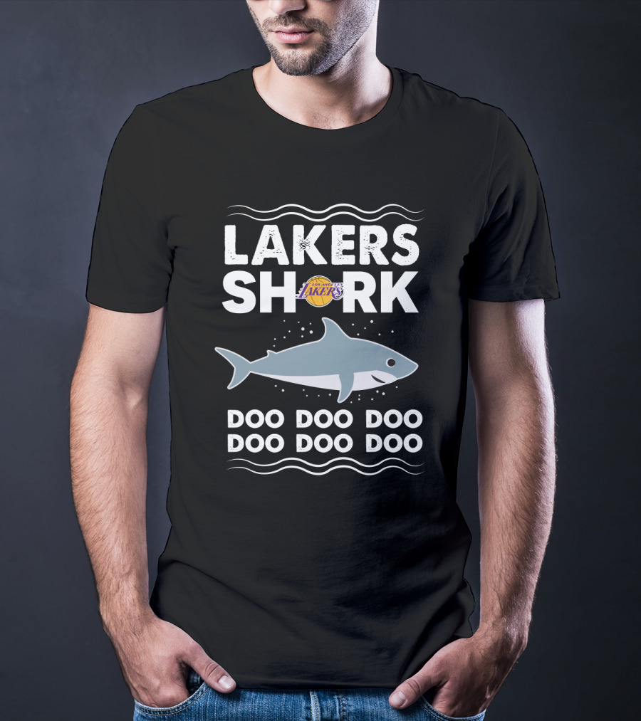 Los Angeles Lakers Shark Doo Doo Doo NBA Basketball Fan T-Shirt