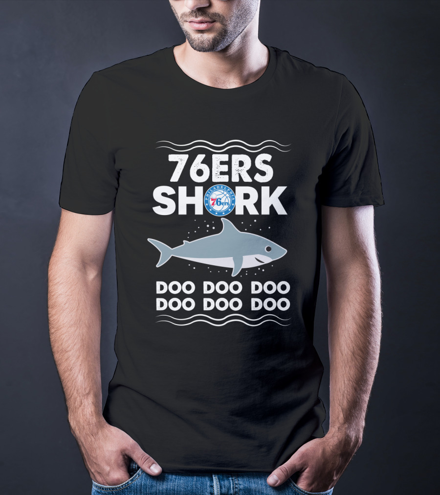 Philadelphia 76ers Shark Doo Doo Doo Baby Shark Song Plus T-Shirt