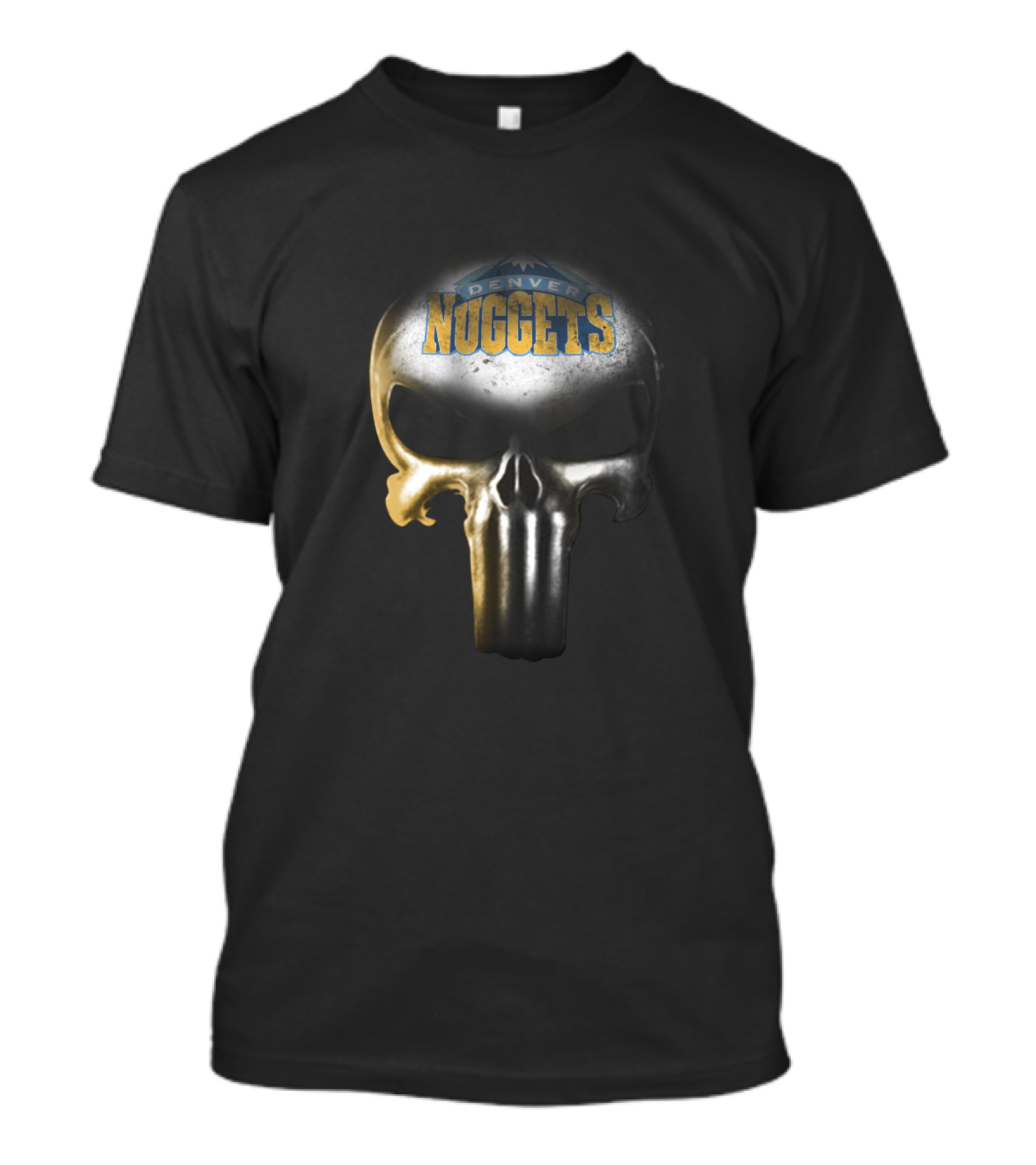 Denver Nuggets Punisher Skull Crossover For Fans T-Shirt