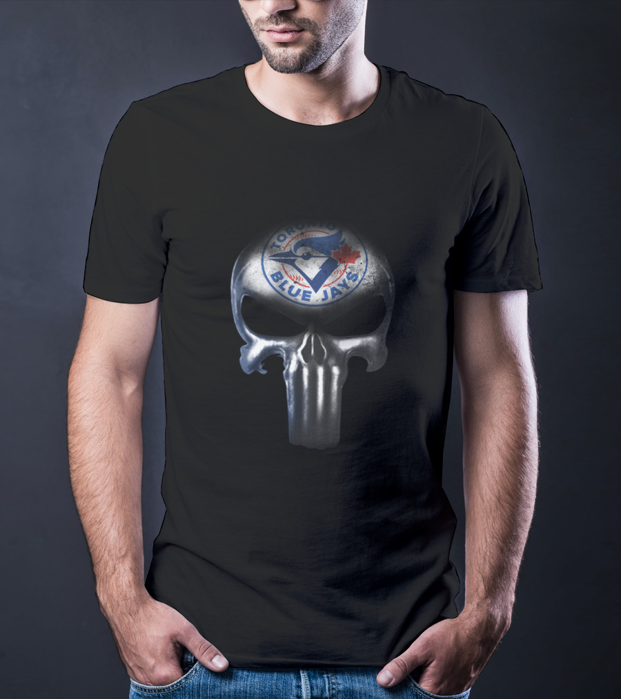 Toronto Blue Jays Punisher Skull Fans T-Shirt