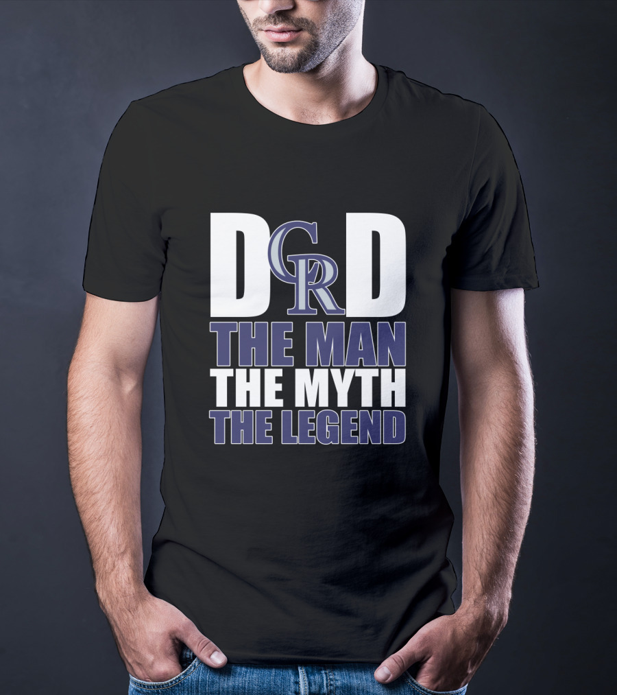Dad Colorado Rockies The Man The Myth The Legend T-Shirt