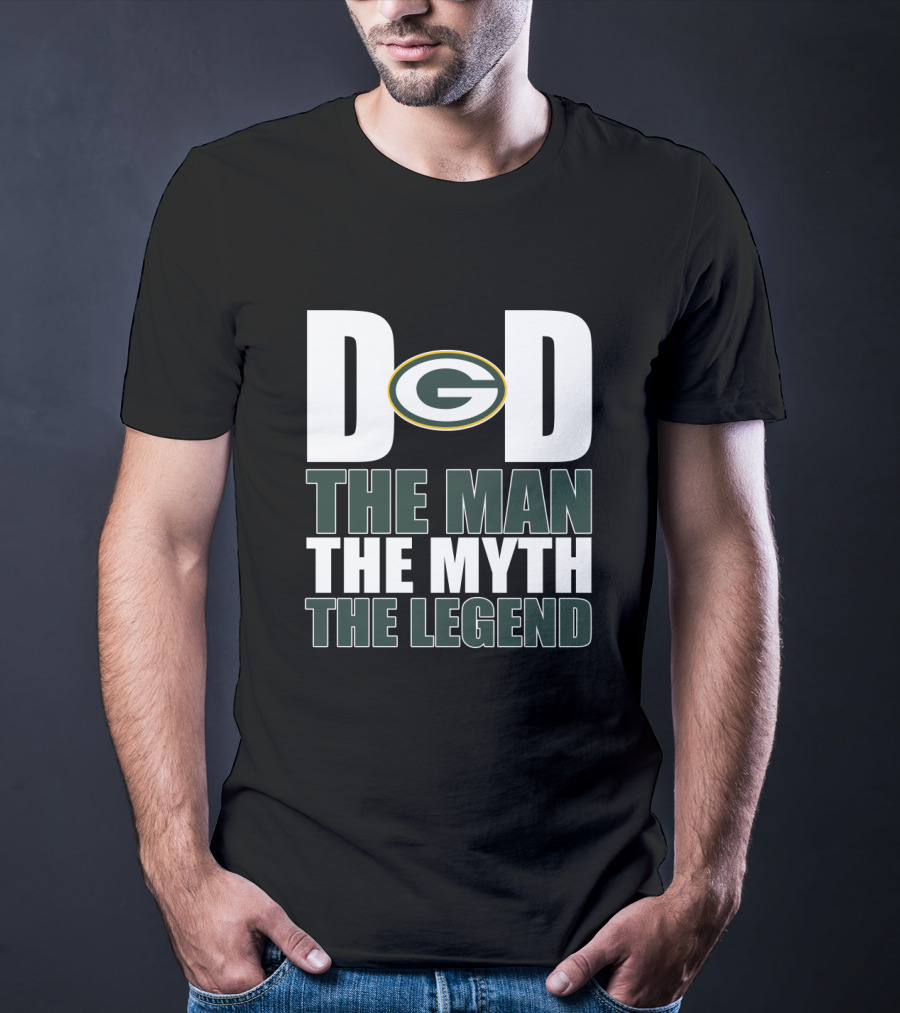 Green Bay Packers Dad G The Man The Myth The Legend T-Shirt