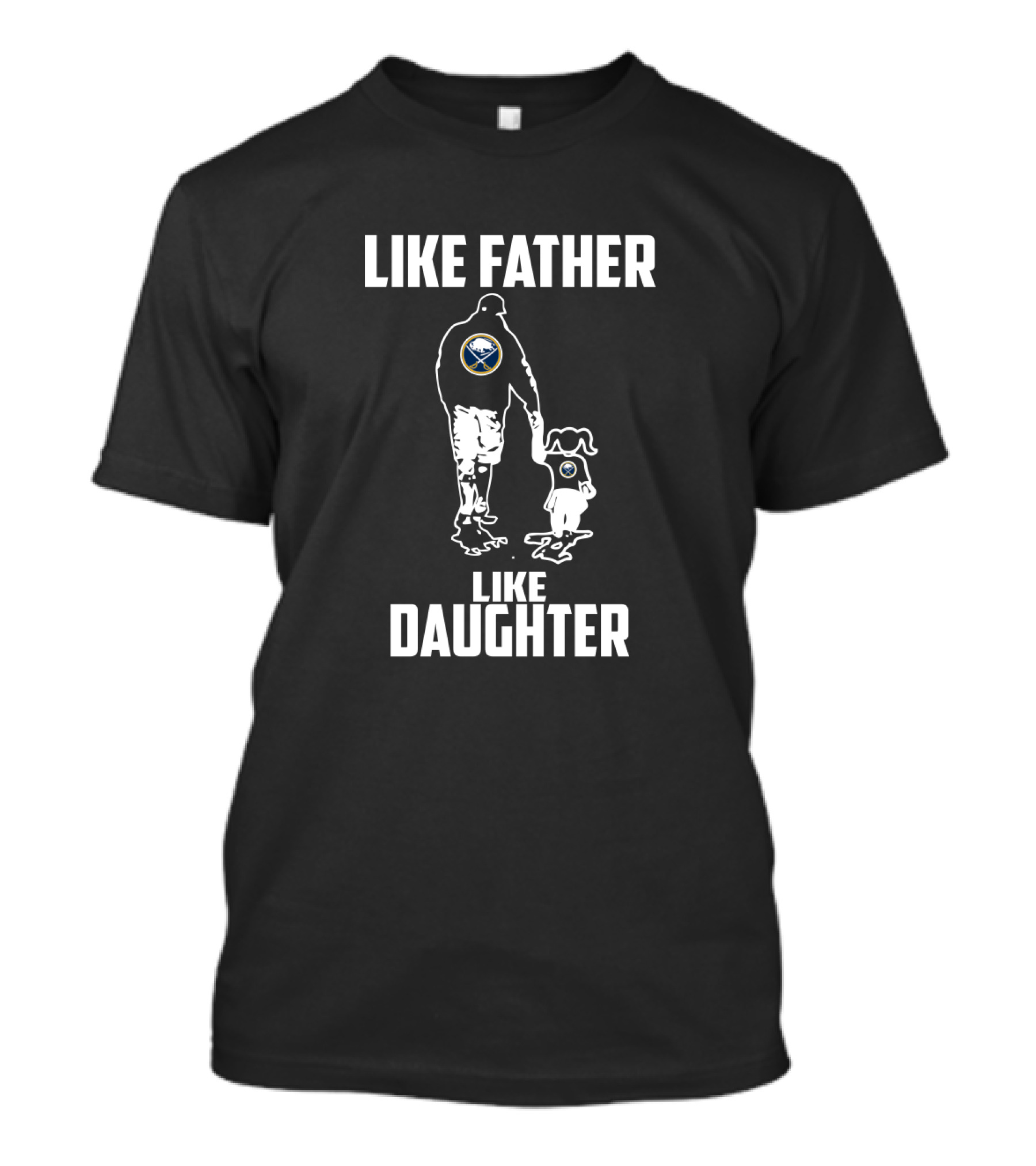 Buffalo Sabres Like Father Like Daughter Matching Silhouettes T-Shirt