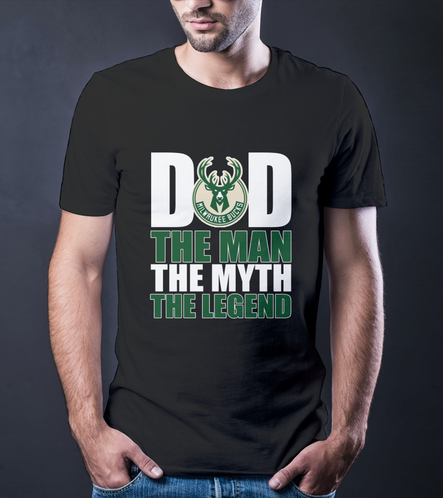 Milwaukee Bucks Dad The Man The Myth The Legend T-Shirt