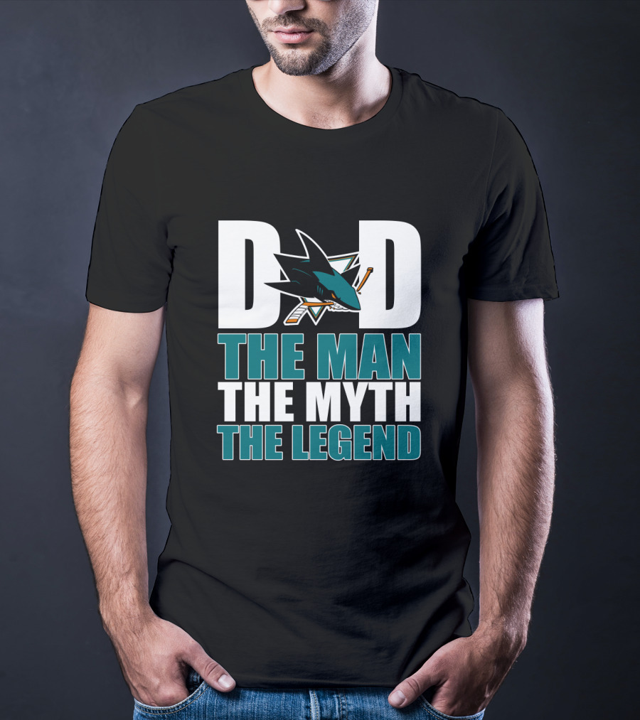 San Jose Sharks Dad The Man The Myth The Legend T-Shirt