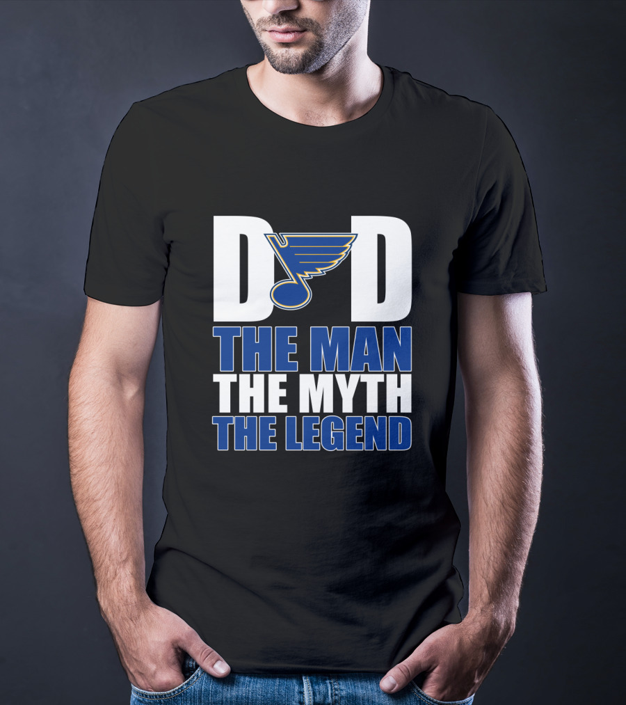 St. Louis Blues Dad The Man The Myth The Legend T-Shirt