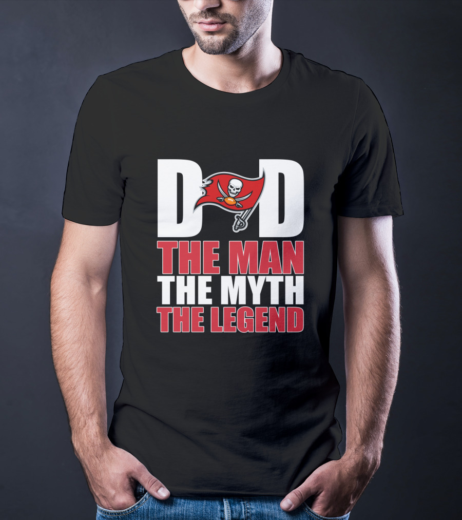 Tampa Bay Buccaneers Dad The Man The Myth The Legend T-Shirt