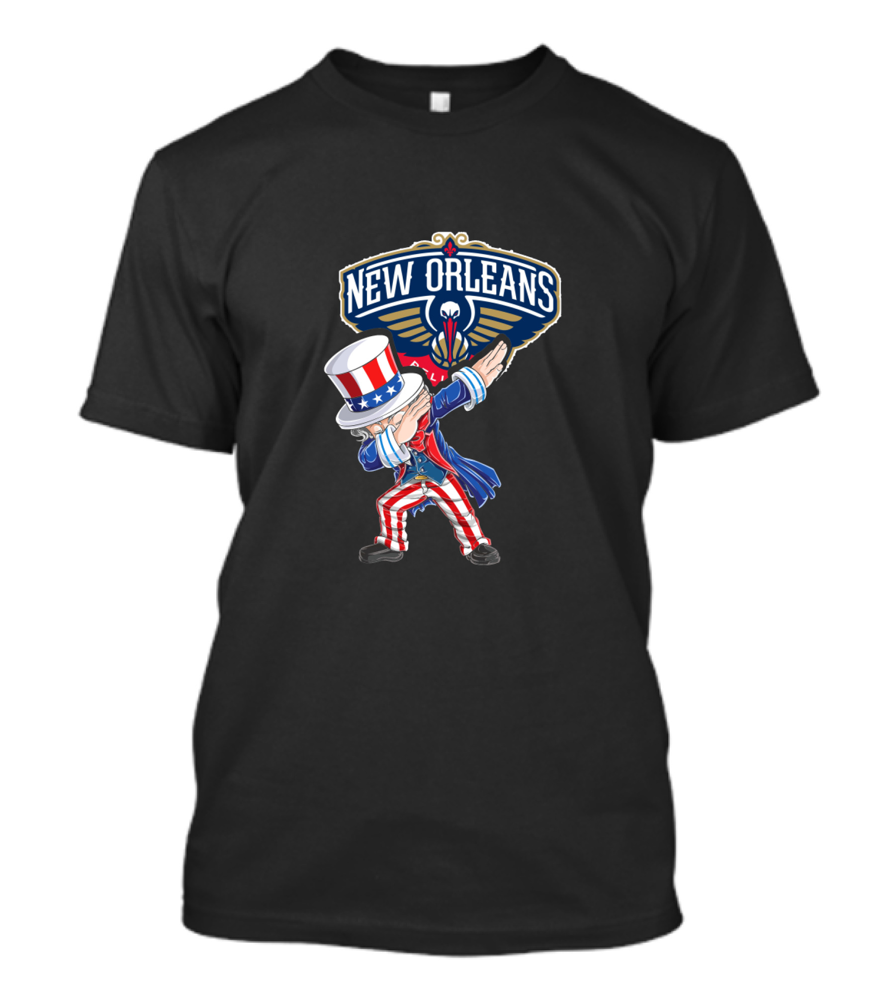 Uncle Sam Dabbing New Orleans Pelicans 4Th July Celebration T-Shirt