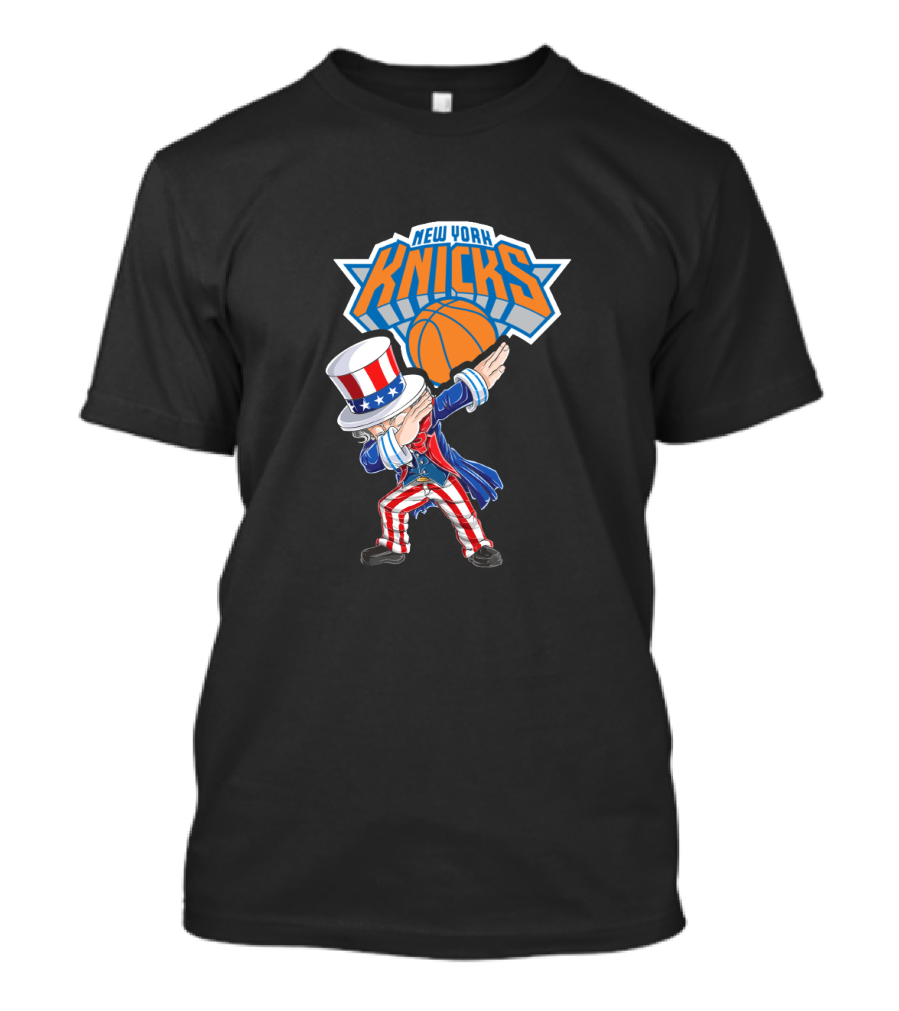 Uncle Sam Dabbing New York Knicks Basketball 4Th July Celebration T-Shirt