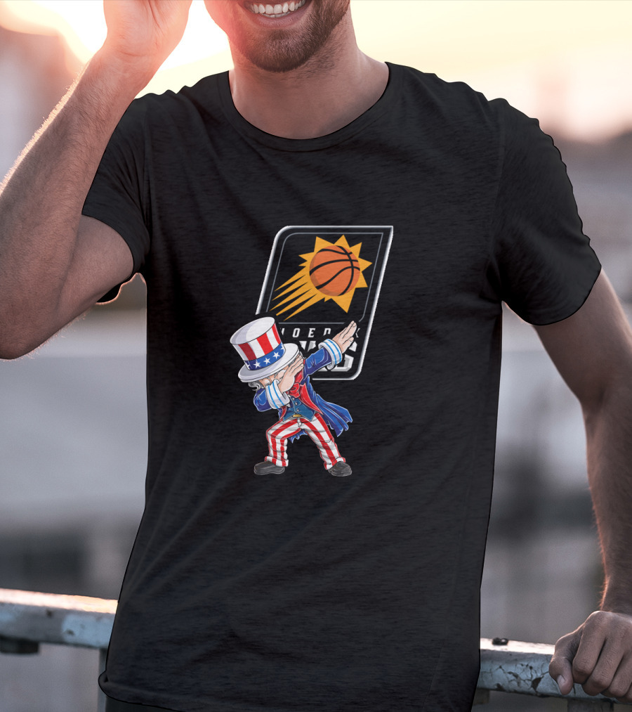 Uncle Sam Dabbing Phoenix Suns 4Th Of July Celebration T-Shirt