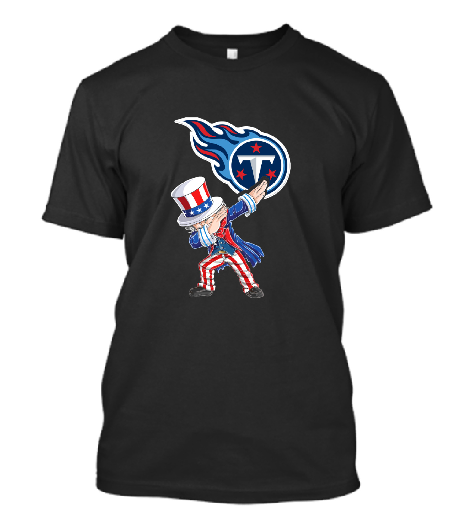 Uncle Sam Dabbing Tennessee Titans 4Th July Celebration T-Shirt