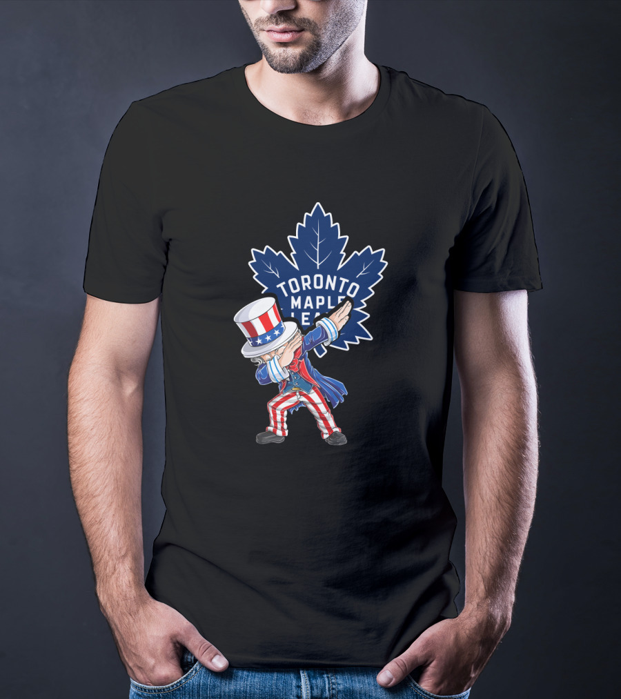 Toronto Maple Leafs Uncle Sam Dabbing Fourth Of July T-Shirt