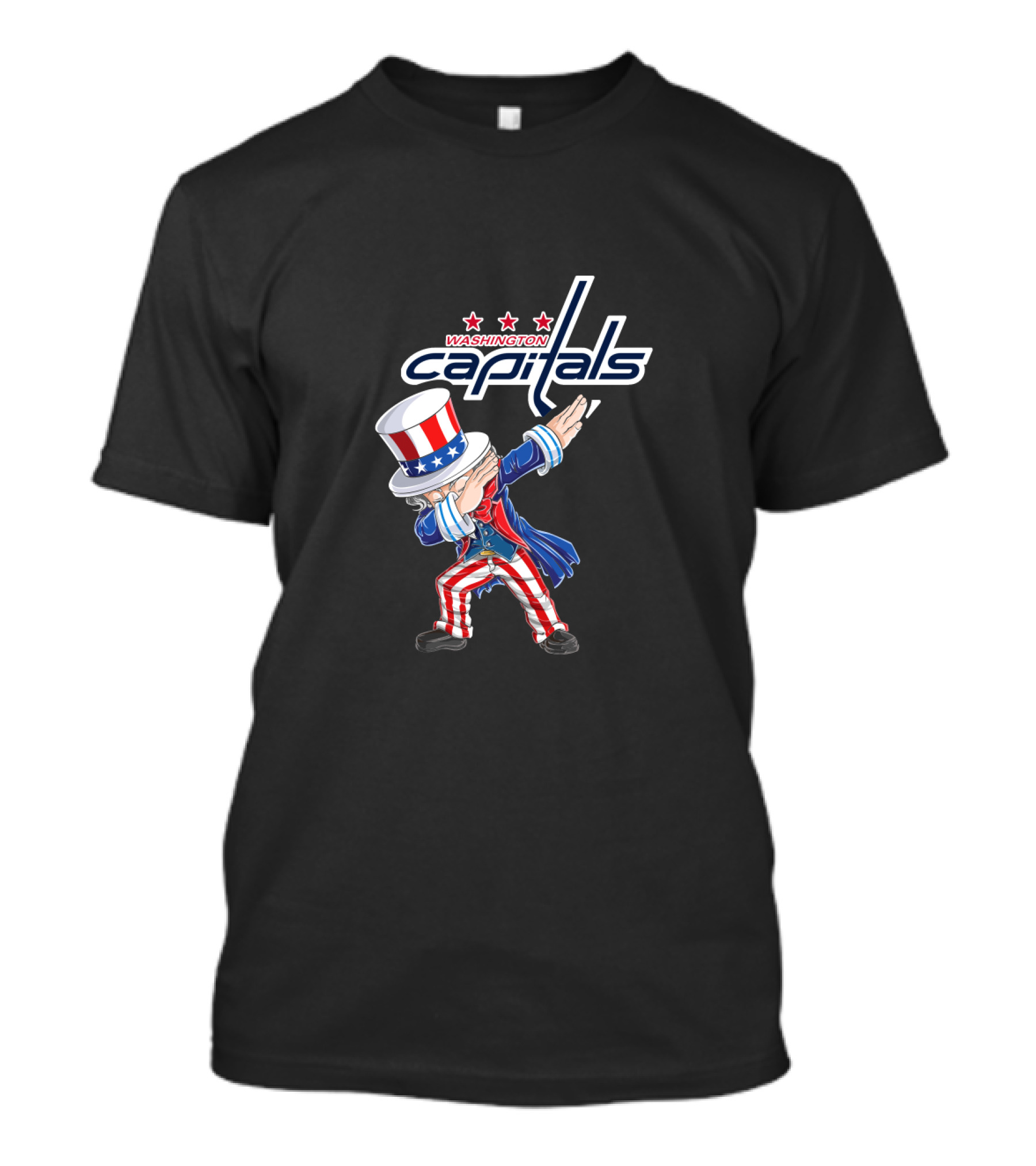 Uncle Sam Dabbing Washington Capitals 4Th July Celebration T-Shirt