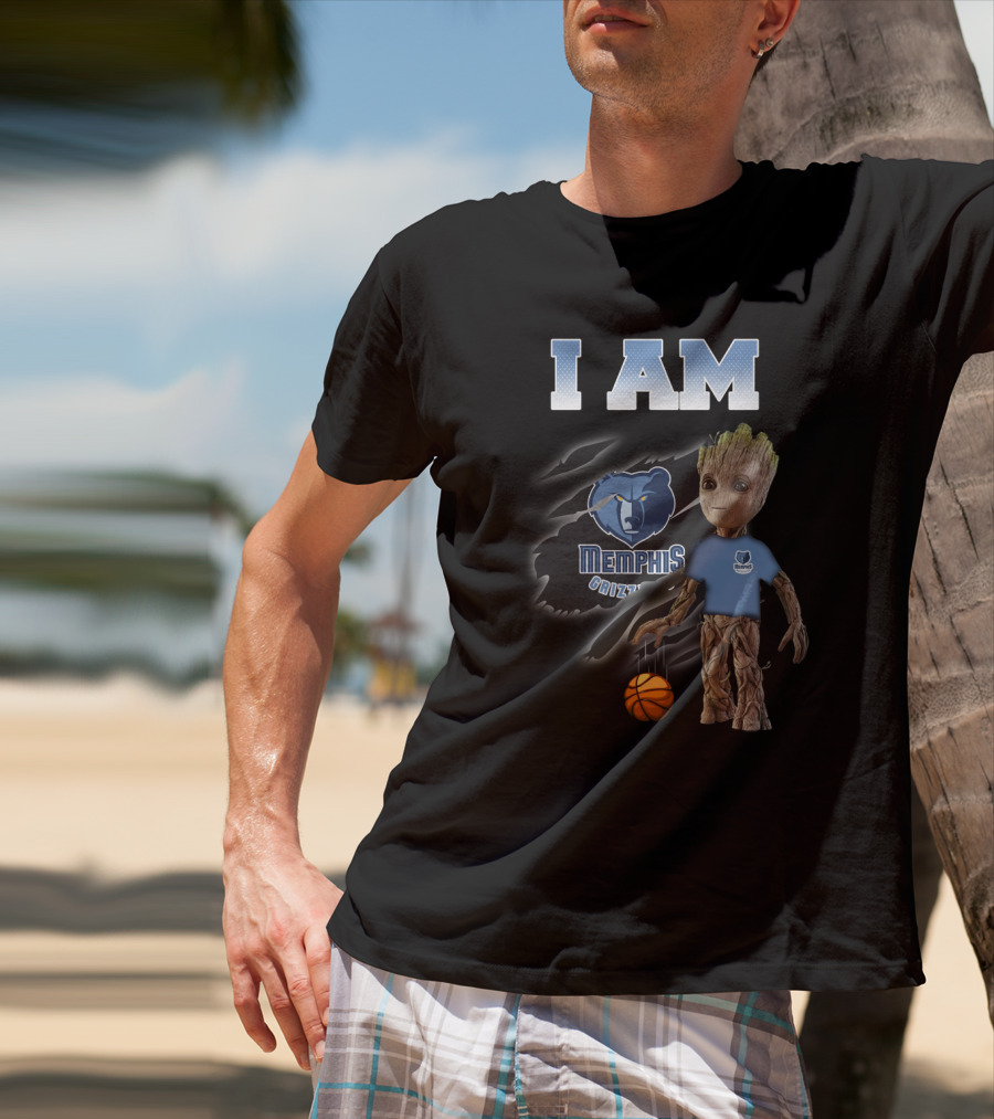I Am Memphis Grizzlies Groot Basketball Fans T-Shirt