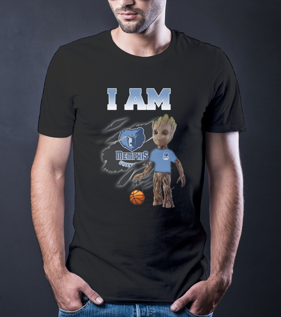 I Am Memphis Grizzlies Groot Basketball Fans T-Shirt