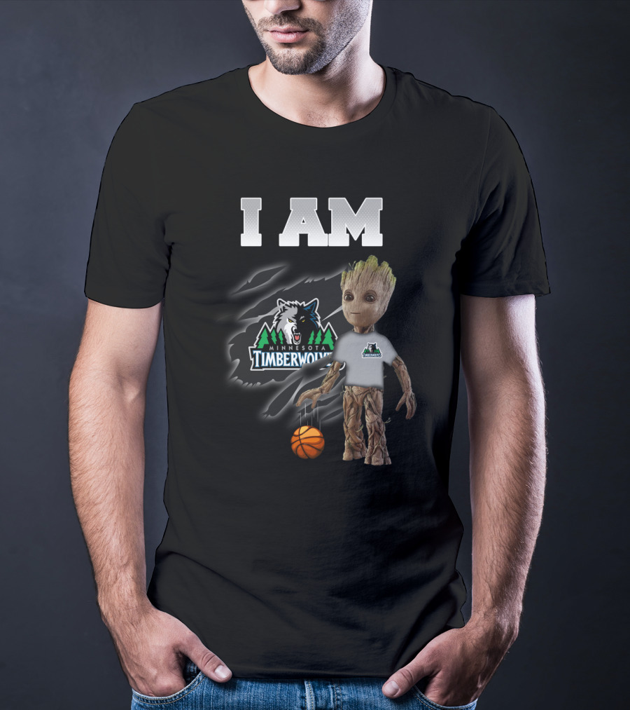 I Am Minnesota Timberwolves Groot Balloon T-Shirt