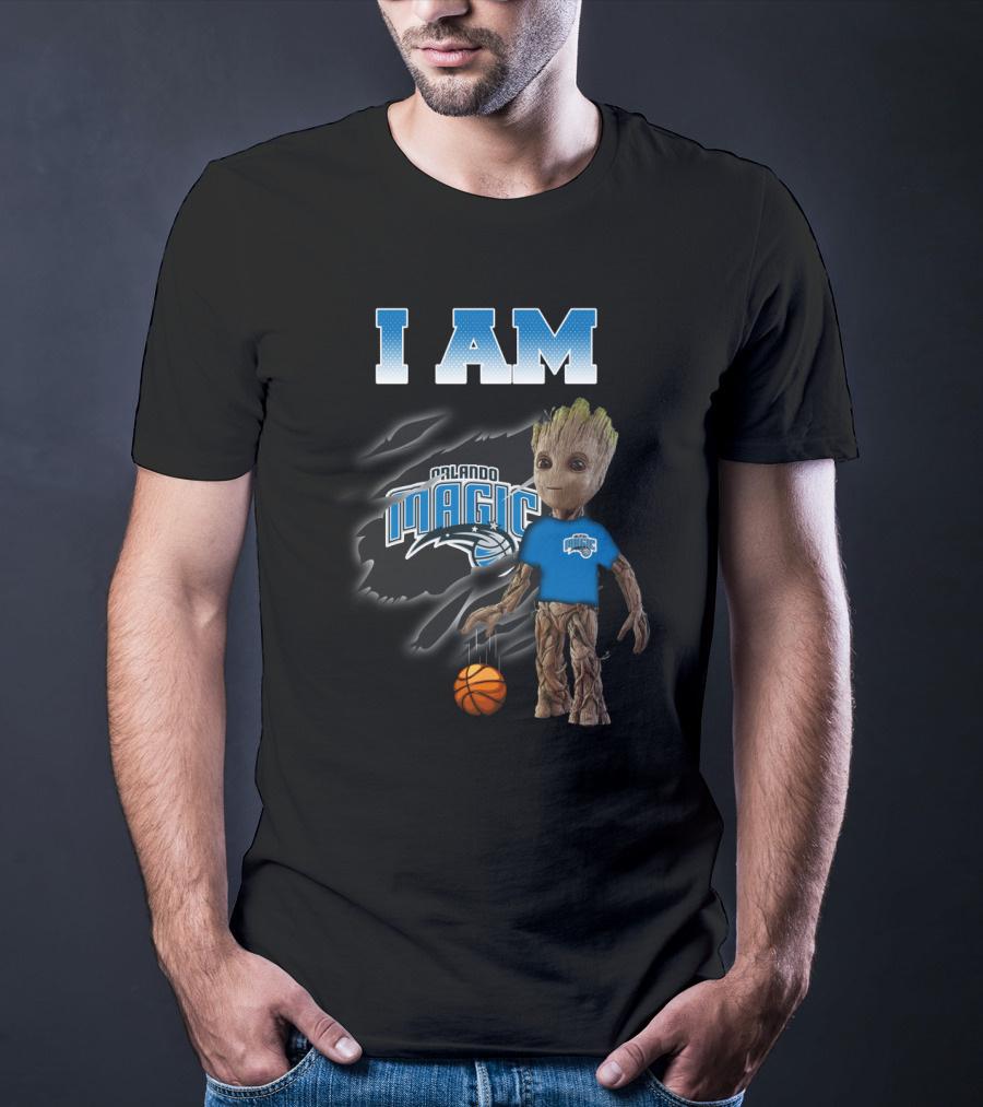 I Am Orlando Magic Groot Basketball Fan T-Shirt