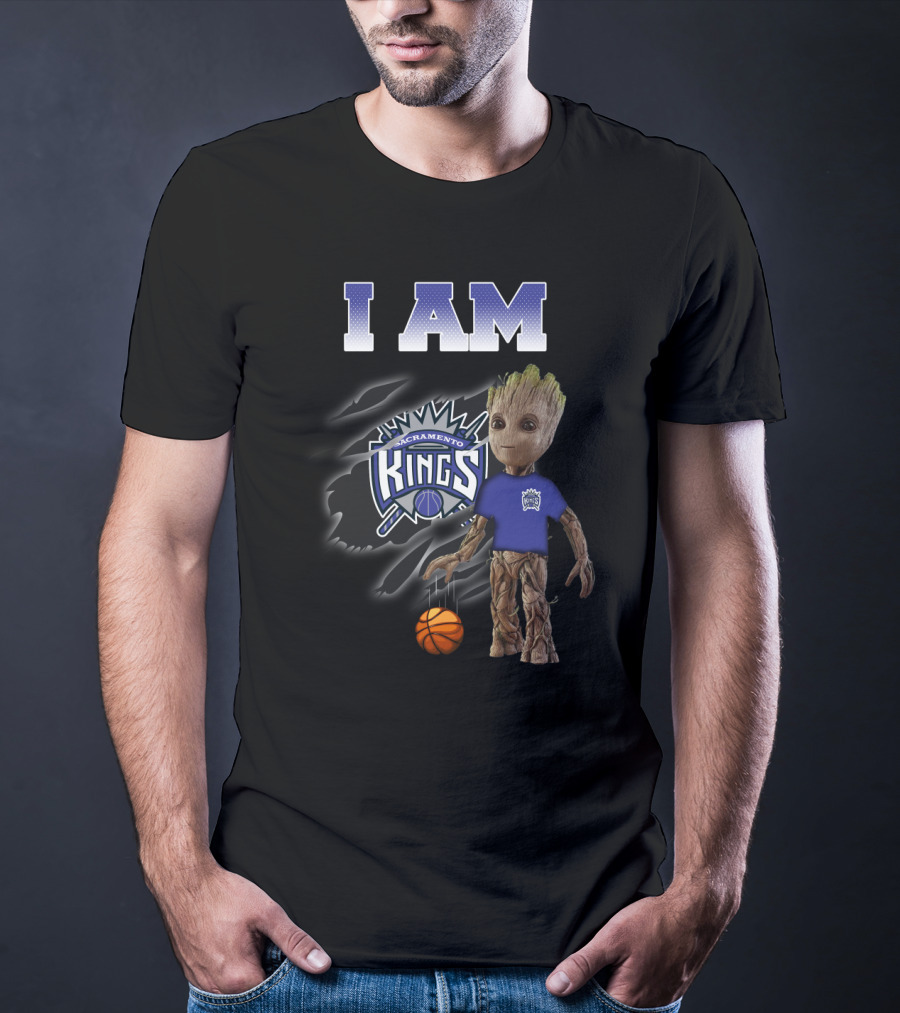 I Am Sacramento Kings Groot Basketball Fans T-Shirt