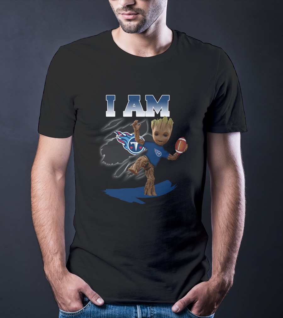 I Am Tennessee Titans Groot Football Fan T-Shirt