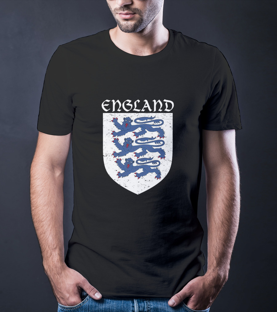 England Three Lions Vintage Crest T-Shirt