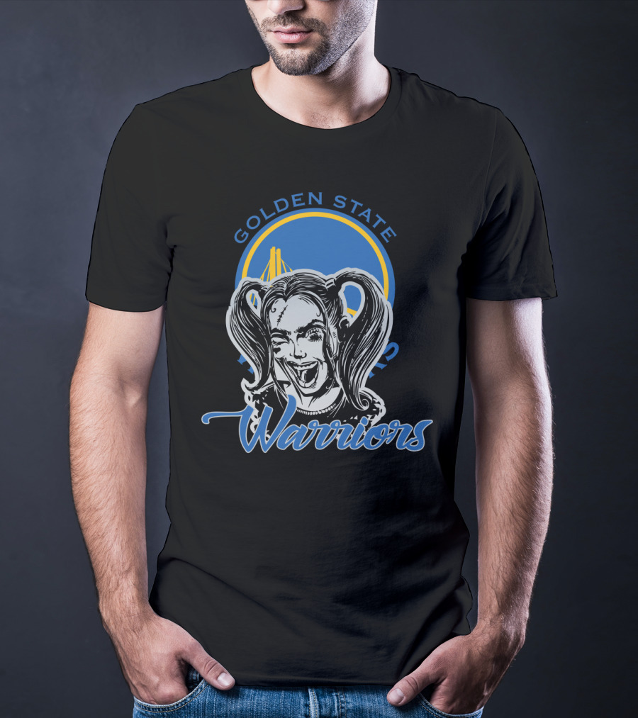 Golden State Warriors Harley Quinn Face T-Shirt