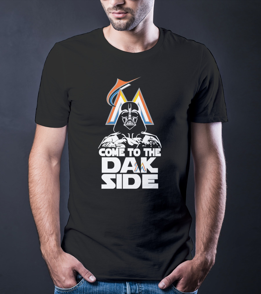 Darth Vader Come To The Dark Side Miami Marlins Fans T-Shirt