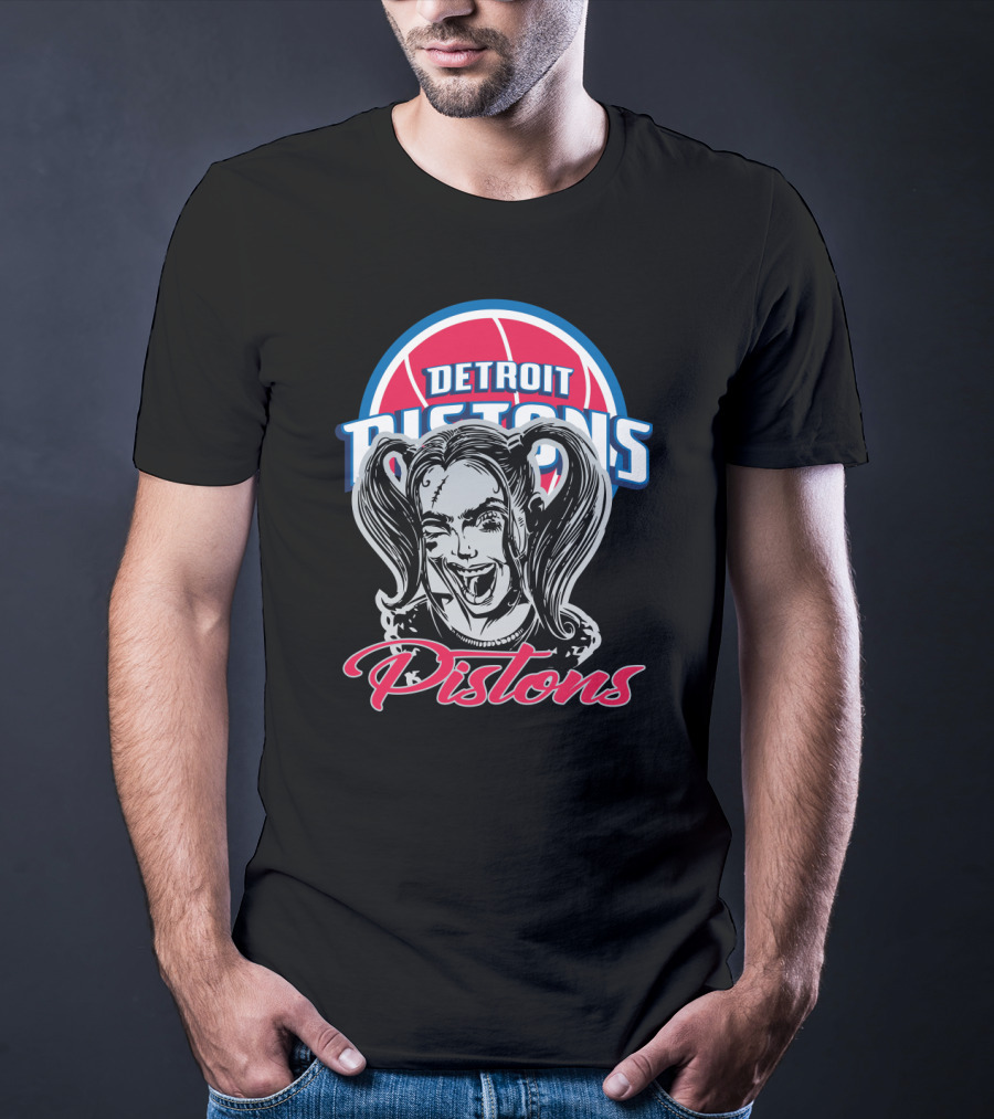 Harley Quinn Detroit Pistons Fans T-Shirt