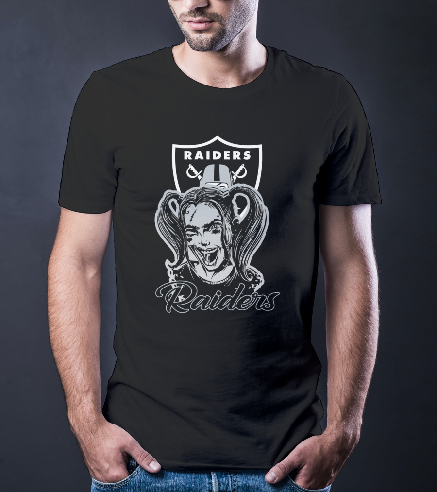Raiders Harley Quinn Fans Nfl Oakland Raiders T-Shirt