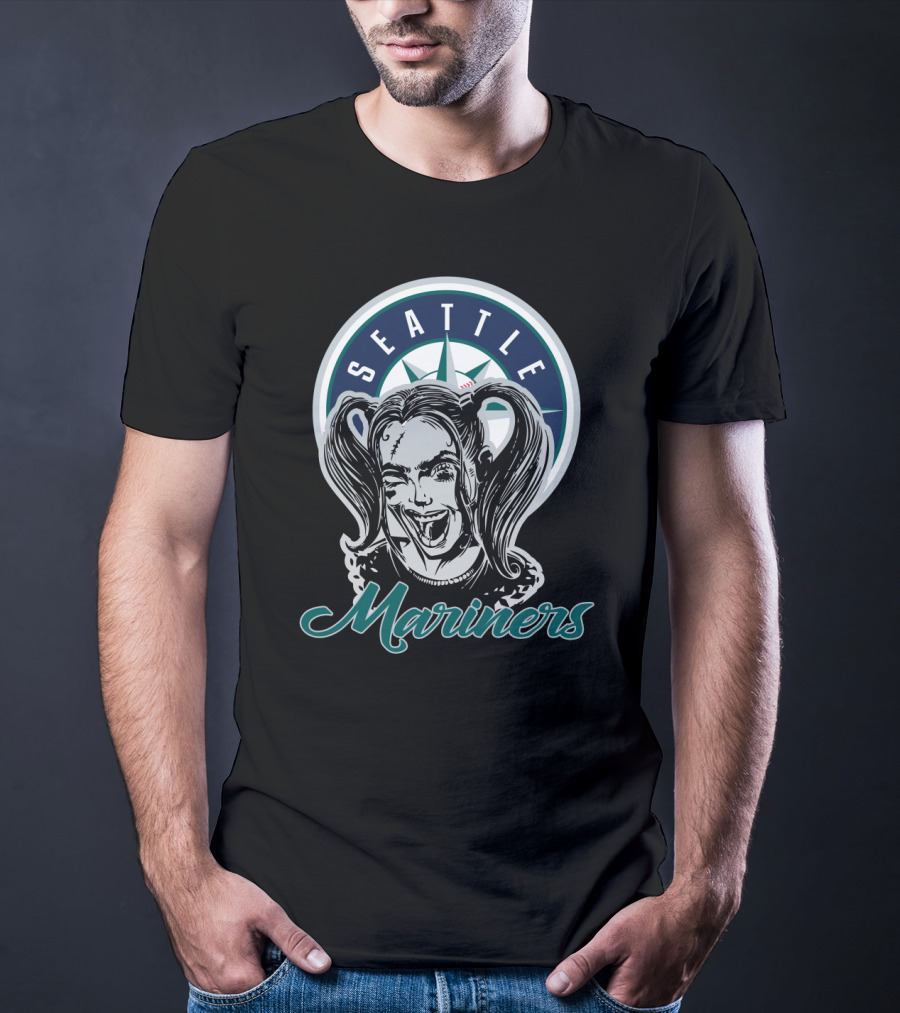 Seattle Mariners Harley Quinn Fans T-Shirt