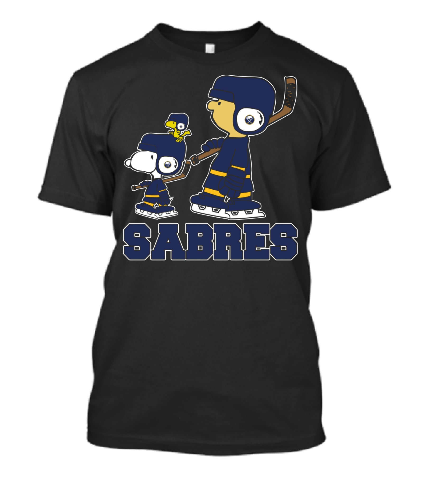 Snoopy Woodstock Buffalo Sabres Hockey Fans T-Shirt