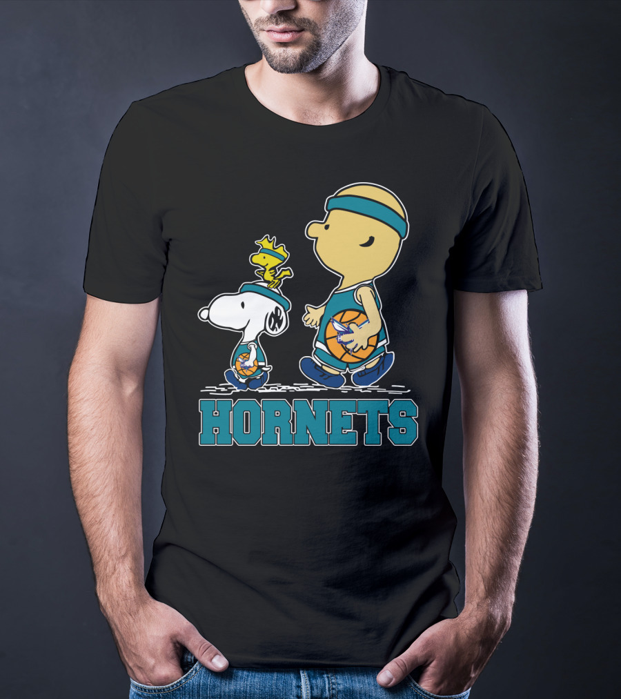 Snoopy Woodstock Basketball Hornets Fans T-Shirt