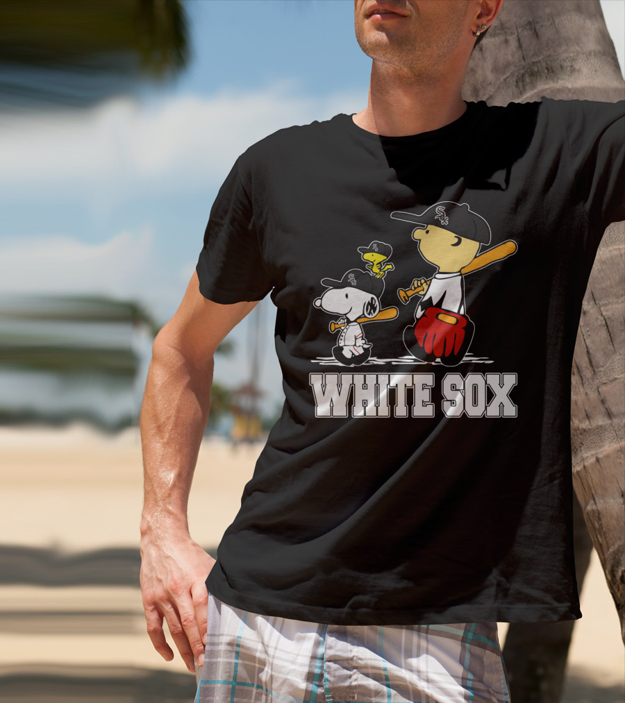 Snoopy Woodstock White Sox Fans T-Shirt