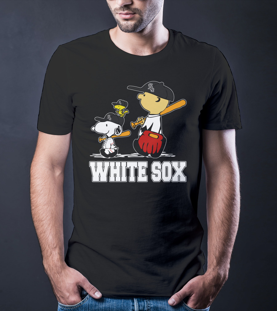 Snoopy Woodstock White Sox Fans T-Shirt