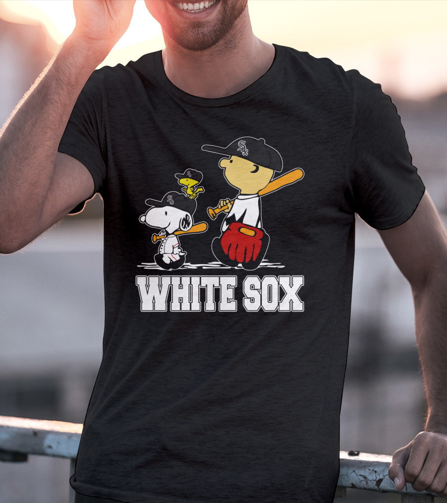 Snoopy Woodstock White Sox Fans T-Shirt