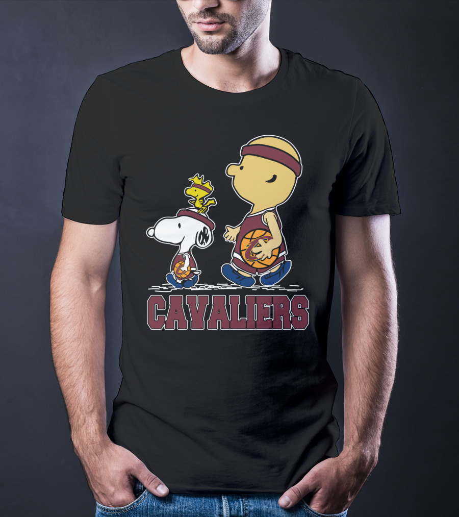 Snoopy And Cavalier Friends With Basketball T-Shirt