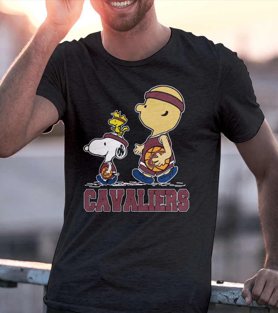 Snoopy And Cavalier Friends With Basketball T-Shirt