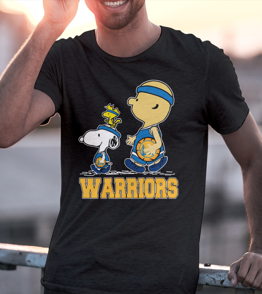 Snoopy And Friends Golden State Warriors Basketball Fans T-Shirt