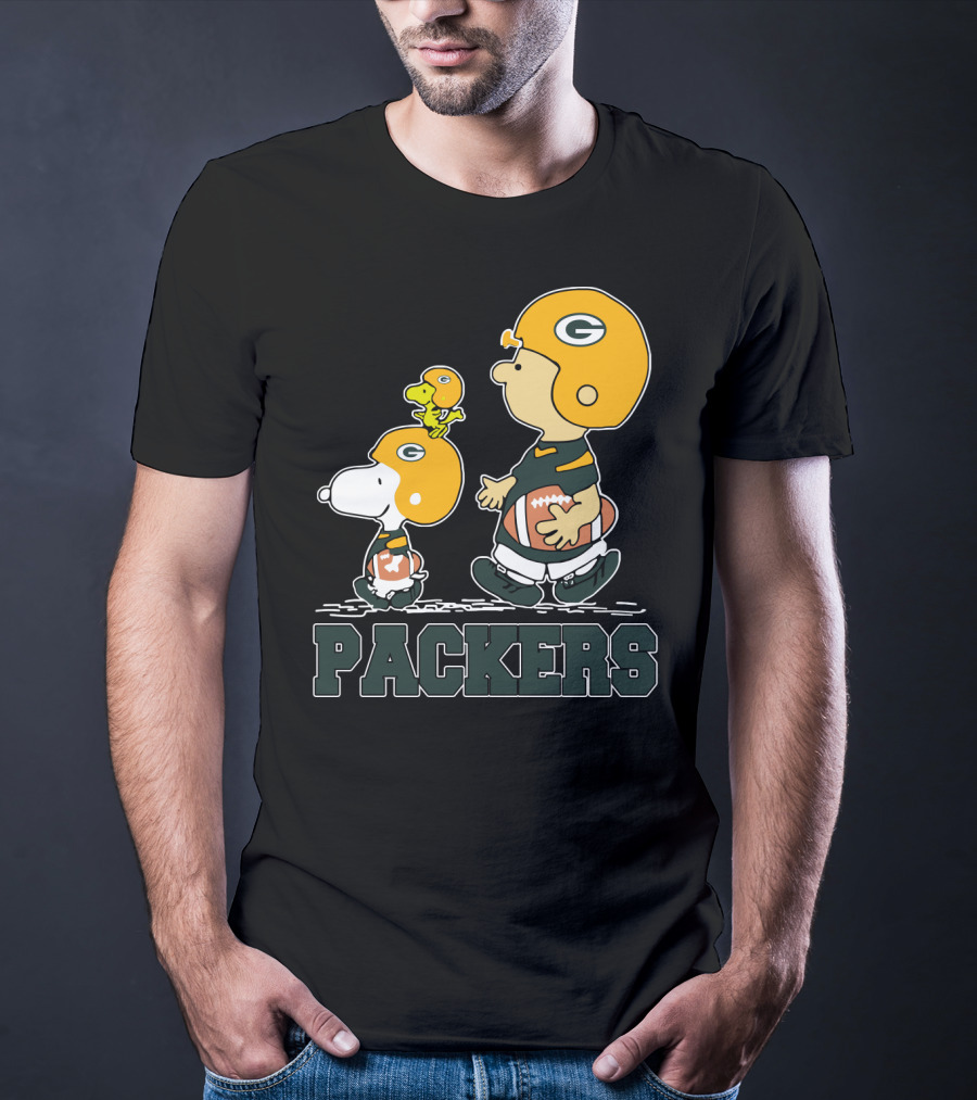 Packers Snoopy And Woodstock Football Fans T-Shirt