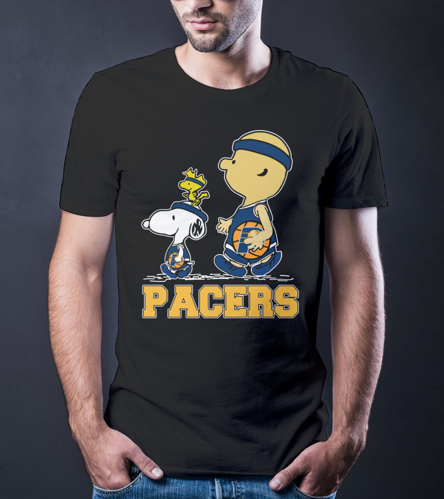 Snoopy And Woodstock Pacers Basketball Fans T-Shirt
