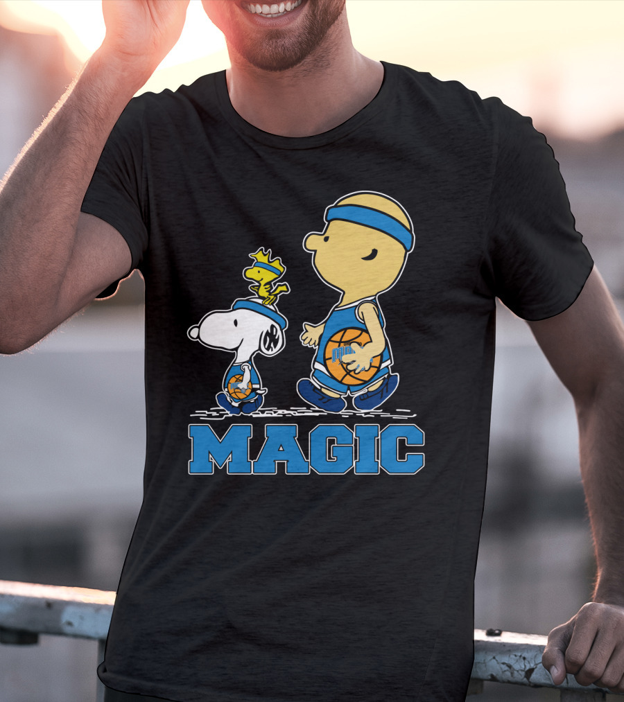 Snoopy Woodstock Basketball Orlando Magic Fans T-Shirt